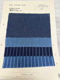 INDIA-471 Diseño De Descarga índigo[Fabrica Textil] ARINOBE CO., LTD. Foto secundaria