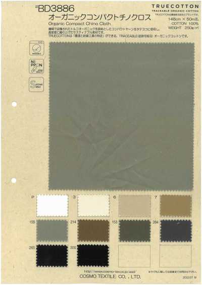 BD3886 Tela chino de hilo compacto orgánico