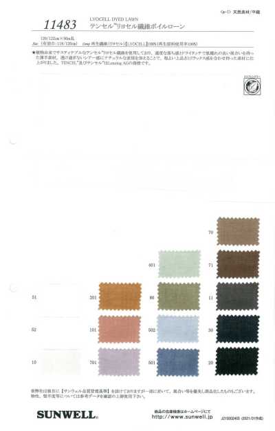 11483 Batista voile de fibra de lyocell Tencel™
