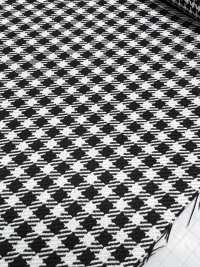 7212 Esquina De Lana Seda Blanco Y Negro[Fabrica Textil] Textil Fino Foto secundaria