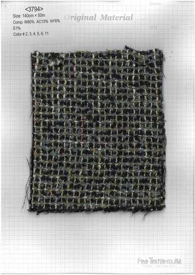 3794 Tweed de bucle oscuro