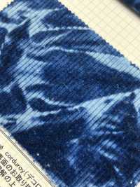 DCL708-ID Pantalón 9W Pana Decolore Indigo (Mura Bleach)[Fabrica Textil] Kumoi Beauty (Pana De Terciopelo Chubu) Foto secundaria