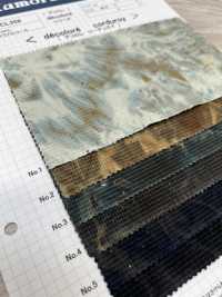 DCL358 Dobby Caramel Corduroy Decore (Mura Bleach)[Fabrica Textil] Kumoi Beauty (Pana De Terciopelo Chubu) Foto secundaria