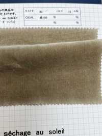 DEL123 Kanpachi Twill Weave Velveteen Delavage (Secado Al Sol)[Fabrica Textil] Kumoi Beauty (Pana De Terciopelo Chubu) Foto secundaria
