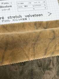 DCL238 Stretch Velveteen Decolore (Lejía Irregular)[Fabrica Textil] Kumoi Beauty (Pana De Terciopelo Chubu) Foto secundaria