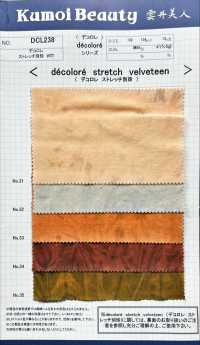 DCL238 Stretch Velveteen Decolore (Lejía Irregular)[Fabrica Textil] Kumoi Beauty Foto secundaria