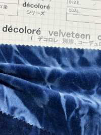DCL128-ID Decorore Kanpachi Twill Weave Terciopelo Teñido índigo[Fabrica Textil] Kumoi Beauty (Pana De Terciopelo Chubu) Foto secundaria
