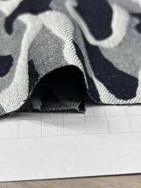 YK874 Jacquard De Camuflaje De Cuerda índigo[Fabrica Textil] Textil Yoshiwa Foto secundaria