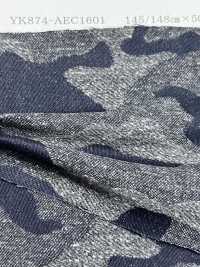 YK874-1601 Camuflaje Jacquard Jazz Nep[Fabrica Textil] Textil Yoshiwa Foto secundaria