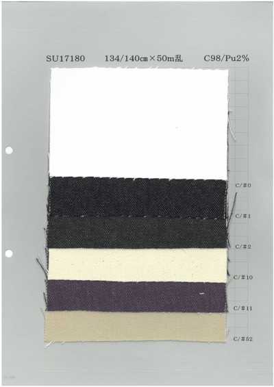 SU17180 Denim elástico de color 12 oz