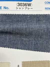 3036W Chambray De 30/1 Colores Con Acabado Lavado[Fabrica Textil] Textil Yoshiwa Foto secundaria