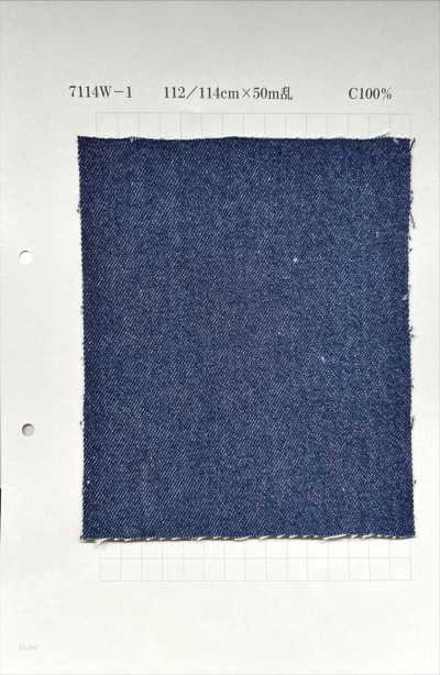 7114W Color vaquero lavado, acabado azul marino, 14 oz