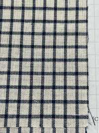 L1334 Cuadros índigo De Lino[Fabrica Textil] Textil Yoshiwa Foto secundaria