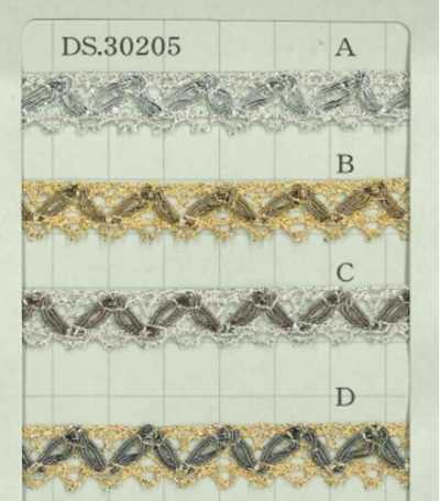 DS30205 Ancho de trenza lamé: 11 mm