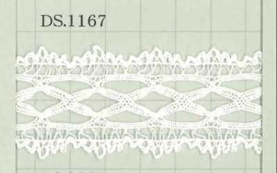 DS1167 Encaje de algodón Ancho: 33 mm