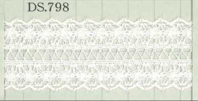 DS798 Encaje de algodón Ancho: 23 mm
