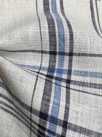 A-7072 Cuadros De Lino Suave[Fabrica Textil] ARINOBE CO., LTD. Foto secundaria