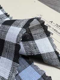 A-7070 Lino 100% Cuadros[Fabrica Textil] ARINOBE CO., LTD. Foto secundaria