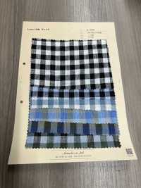 A-7070 Lino 100% Cuadros[Fabrica Textil] ARINOBE CO., LTD. Foto secundaria