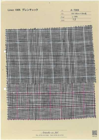 A-7069 Lino 100% cuadro Glen