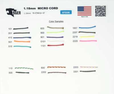 07235 Cordón micro TIGER 1.18 mm