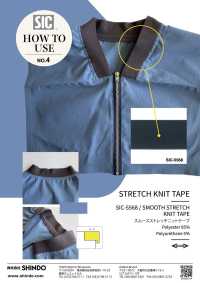 SIC-5568 Cinta De Punto Elástica De Punto Entrelazado Circular[Cordón De Cinta De Cinta] SHINDO(SECRETO) Subfoto