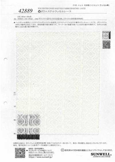 42889 ♻︎Encaje Raschel de poliéster