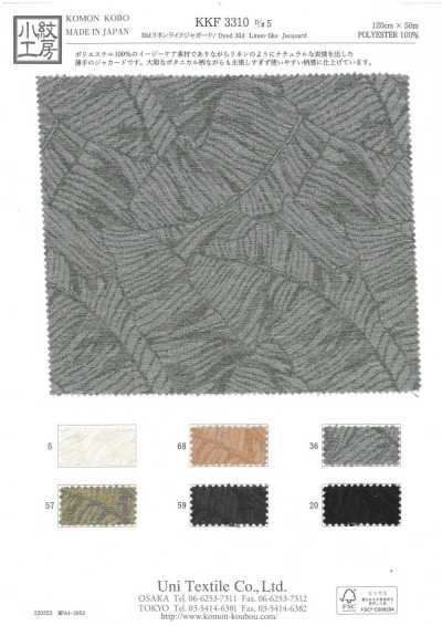 KKF3310-D5 Jacquard tipo lino 30D