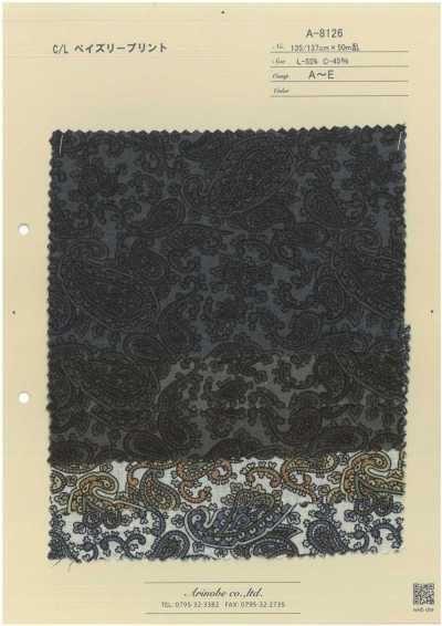 A-8126 Estampado paisley C/L