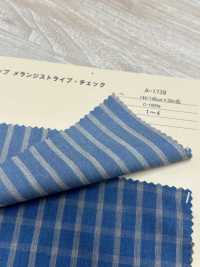 A-1739 Top Melange Rayas Cuadros[Fabrica Textil] ARINOBE CO., LTD. Foto secundaria