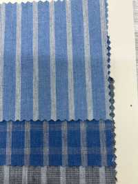 A-1739 Top Melange Rayas Cuadros[Fabrica Textil] ARINOBE CO., LTD. Foto secundaria
