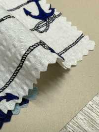 82161 SEVENBERRY® Ripple Cross The Sea Es El Romance De Un Hombre, Ancla Y Cuerda[Fabrica Textil] VANCET Subfoto