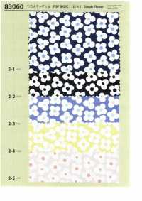 83060 T/C Color Denim Estampado Lunares, Flores, Cuadros[Fabrica Textil] VANCET Foto secundaria