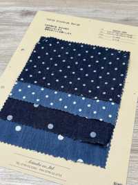 INDIA-466 Diseño De Descarga índigo[Fabrica Textil] ARINOBE CO., LTD. Foto secundaria