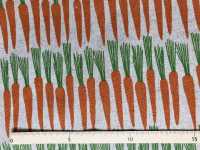 850396 Lino Lino Lona Estampado Natural Zanahoria[Fabrica Textil] VANCET Foto secundaria