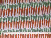 850396 Lino Lino Lona Estampado Natural Zanahoria[Fabrica Textil] VANCET Foto secundaria