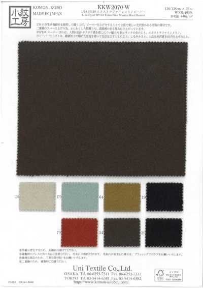 KKW2070-W 1/14 SP110 Beaver merino extrafino