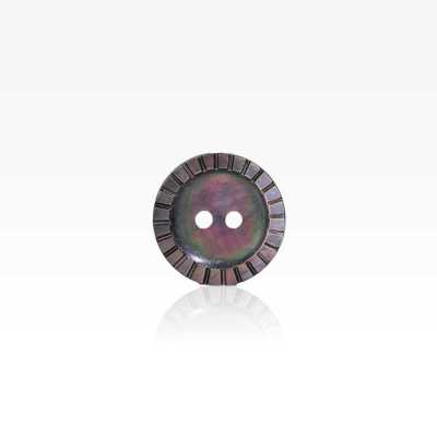 SB501 Botón de concha nácar negra de 2 agujeros
