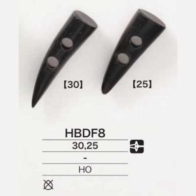 HBDF8 Botón duffle de cuerno de búfalo auténtico