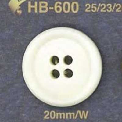 HB600 Botón de cuerno de búfalo auténtico de 4 agujeros