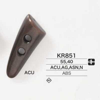 KR851 Botón tipo duffle de resina ABS