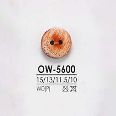 OW5600 Botón de madera, contrachapado de 2 agujeros