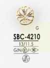 SBC4210 Botón Semicircular De Resina Epoxi/metal Alto