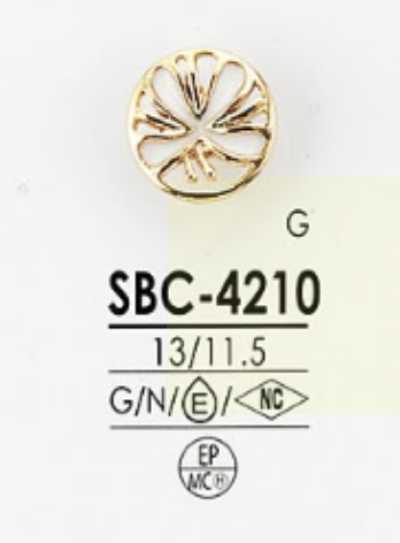SBC4210 Botón con tallo de anilla semicircular de resina epoxi/metal alto