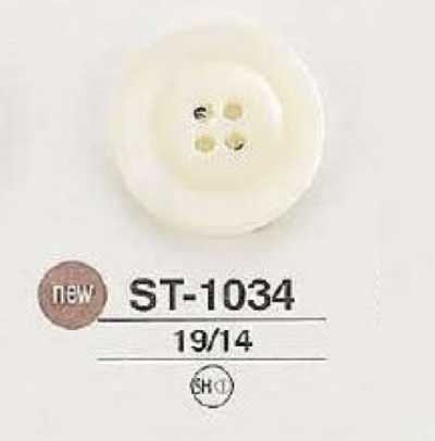 ST1034 Botón de concha Takase de 4 agujeros
