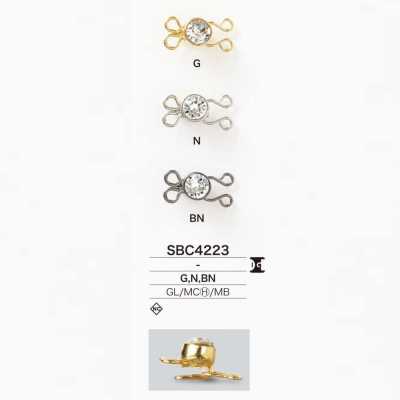 SBC4223 Corchete de resorte de vidrio/Hi-Cast/latón