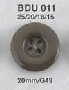 BDU011 Botón de resina de poliéster de 4 agujeros para coser