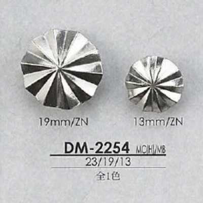 DM2254 Botón de caña con anilla circular y medio anillo de metal alto/latón