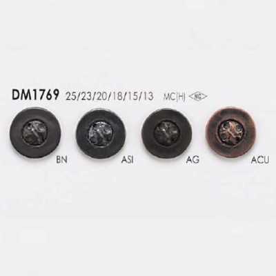 DM1769 Botón de metal de alta calidad de cuatro agujeros para coser