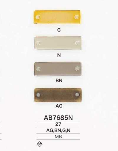 AB7685N Placa metálica para coser de latón